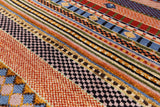 Tribal Gabbeh Handmade Wool Area Rug - 3' 11" X 5' 11" - Golden Nile