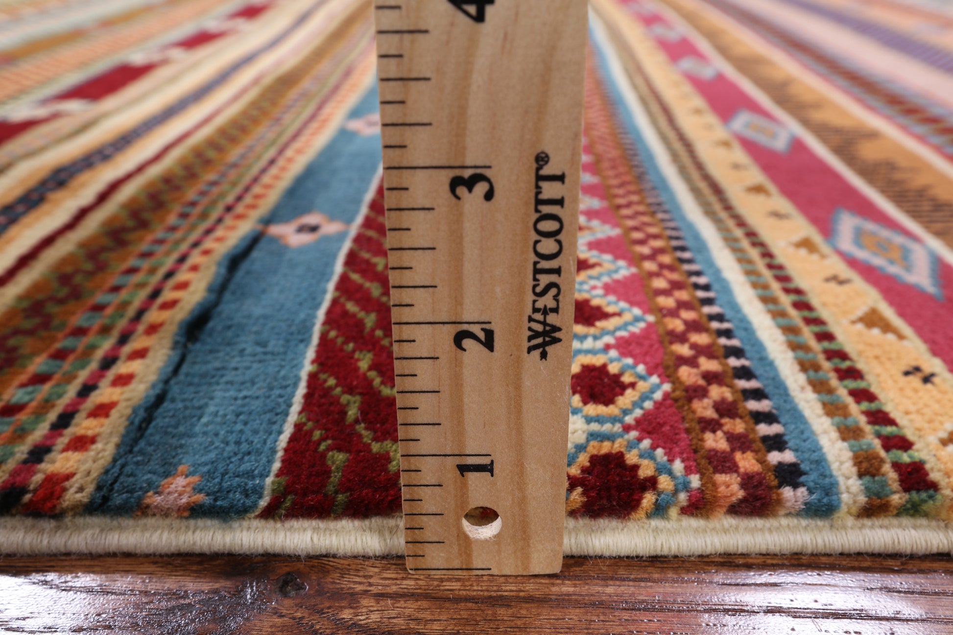 Tribal Gabbeh Handmade Wool Area Rug - 3' 11" X 5' 11" - Golden Nile