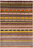 Persian Gabbeh Hand Knotted Wool Rug - 4' 1" X 5' 10" - Golden Nile