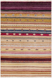 Persian Gabbeh Handmade Wool Rug - 4' 0" X 6' 0" - Golden Nile