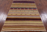 Persian Gabbeh Handmade Wool Rug - 4' 0" X 6' 0" - Golden Nile