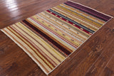 Persian Gabbeh Handmade Wool Rug - 4' 0" X 6' 0" - Golden Nile