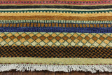2' X 15' Handmade Runner Oriental Loribaft Super Gabbeh Wool Rug - Golden Nile