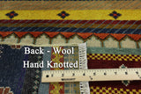 2' X 3' Handmade Super Gabbeh Loribaft Wool Area Rug - Golden Nile