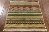 2' X 2' Oriental Square Tribal Loribaft Super Gabbeh Hand Knotted Rug - Golden Nile