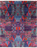 William Morris Hand Knotted Wool Area Rug - 7' 10" X 9' 10" - Golden Nile