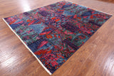 William Morris Hand Knotted Wool Area Rug - 7' 10" X 9' 10" - Golden Nile