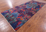 William Morris Hand Knotted Wool Rug - 5' 2" X 12' 2" - Golden Nile