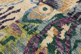 William Morris Handmade Wool Area Rug - 3' 11" X 5' 10" - Golden Nile