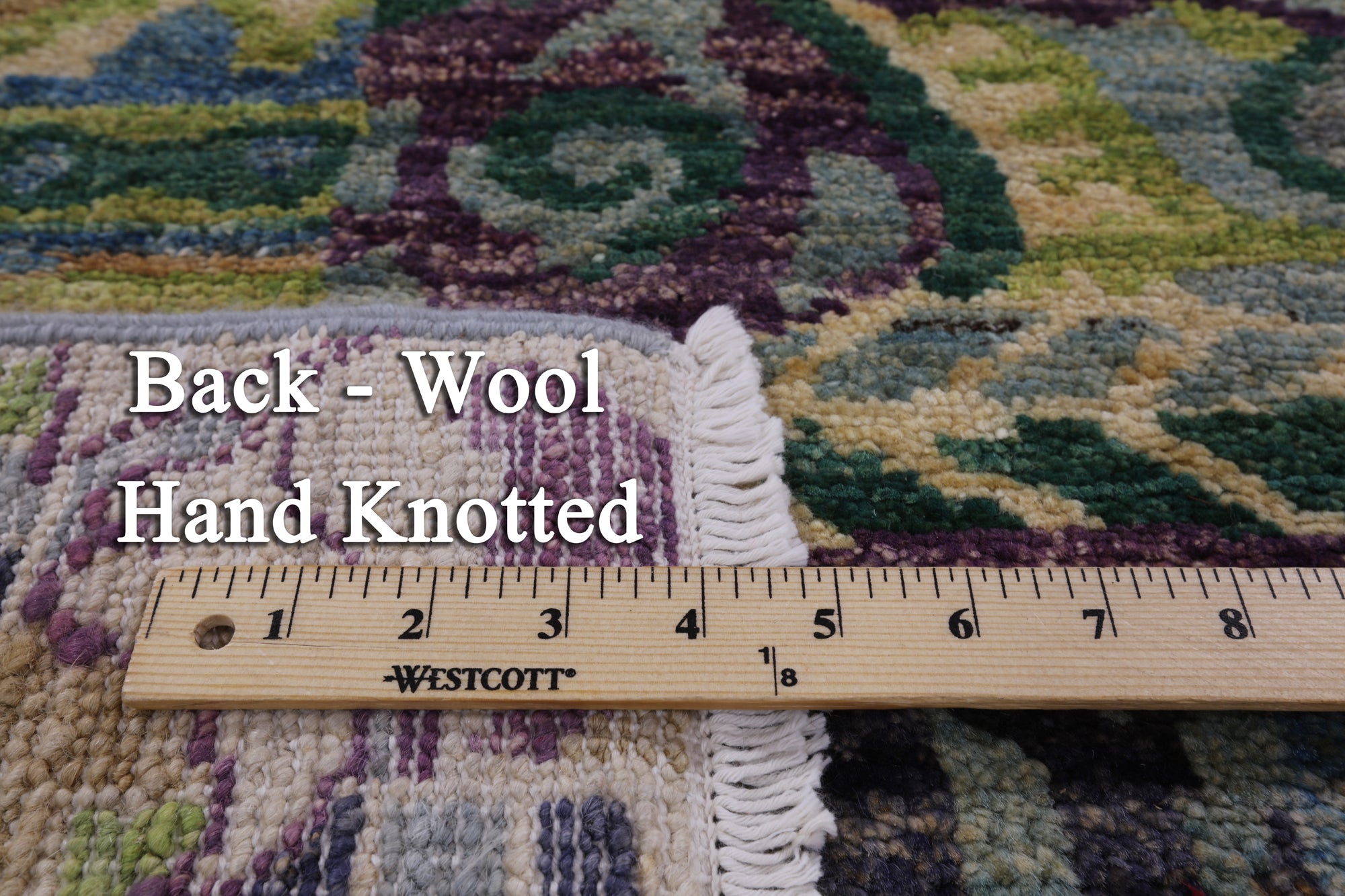 William Morris Handmade Wool Area Rug - 3' 11" X 5' 10" - Golden Nile