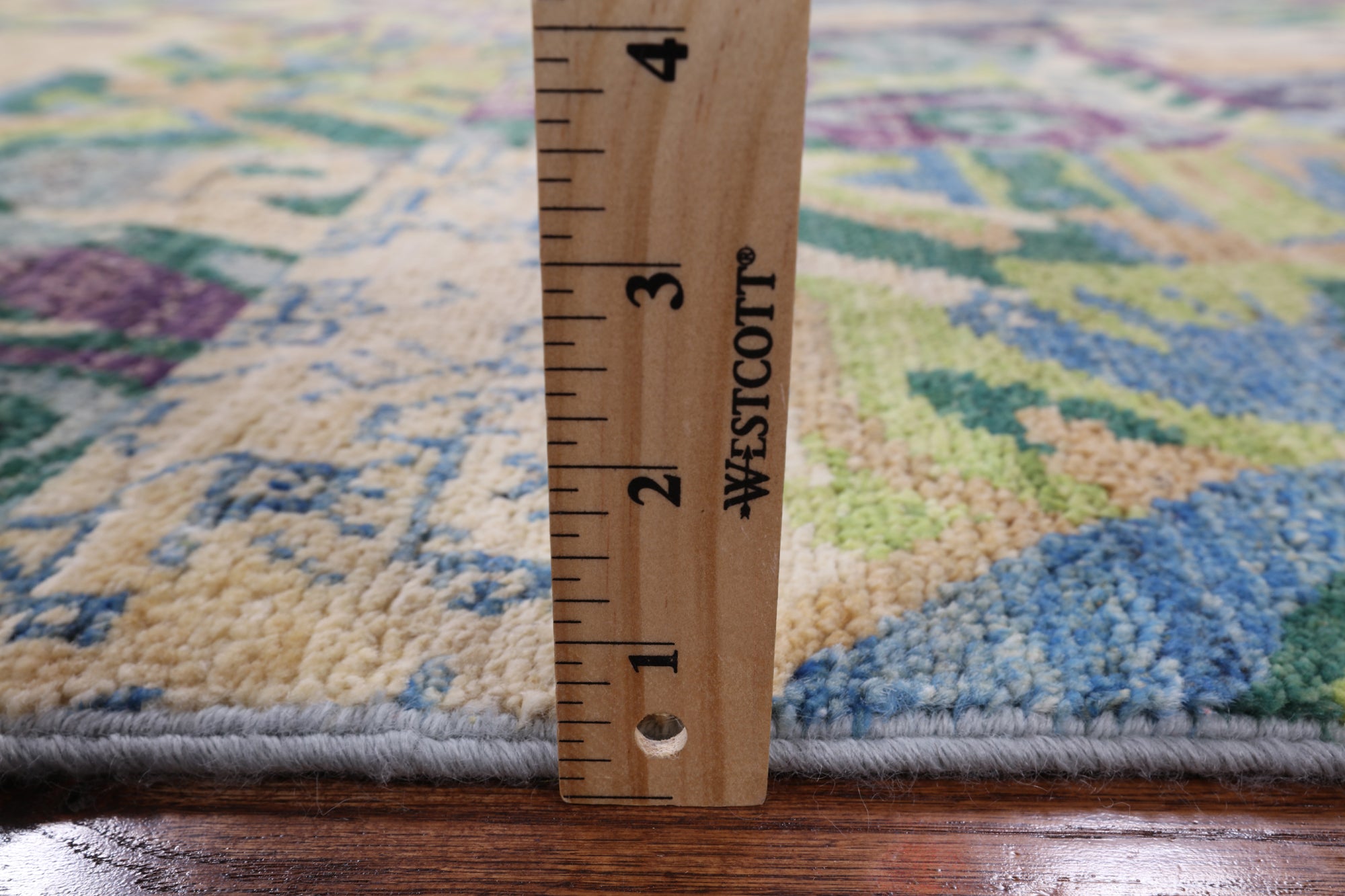 William Morris Handmade Wool Area Rug - 3' 11" X 5' 10" - Golden Nile