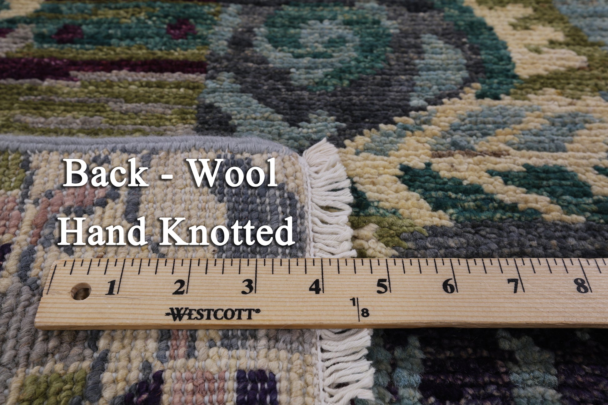 William Morris Hand Knotted Wool Area Rug - 3' 11" X 6' 1" - Golden Nile