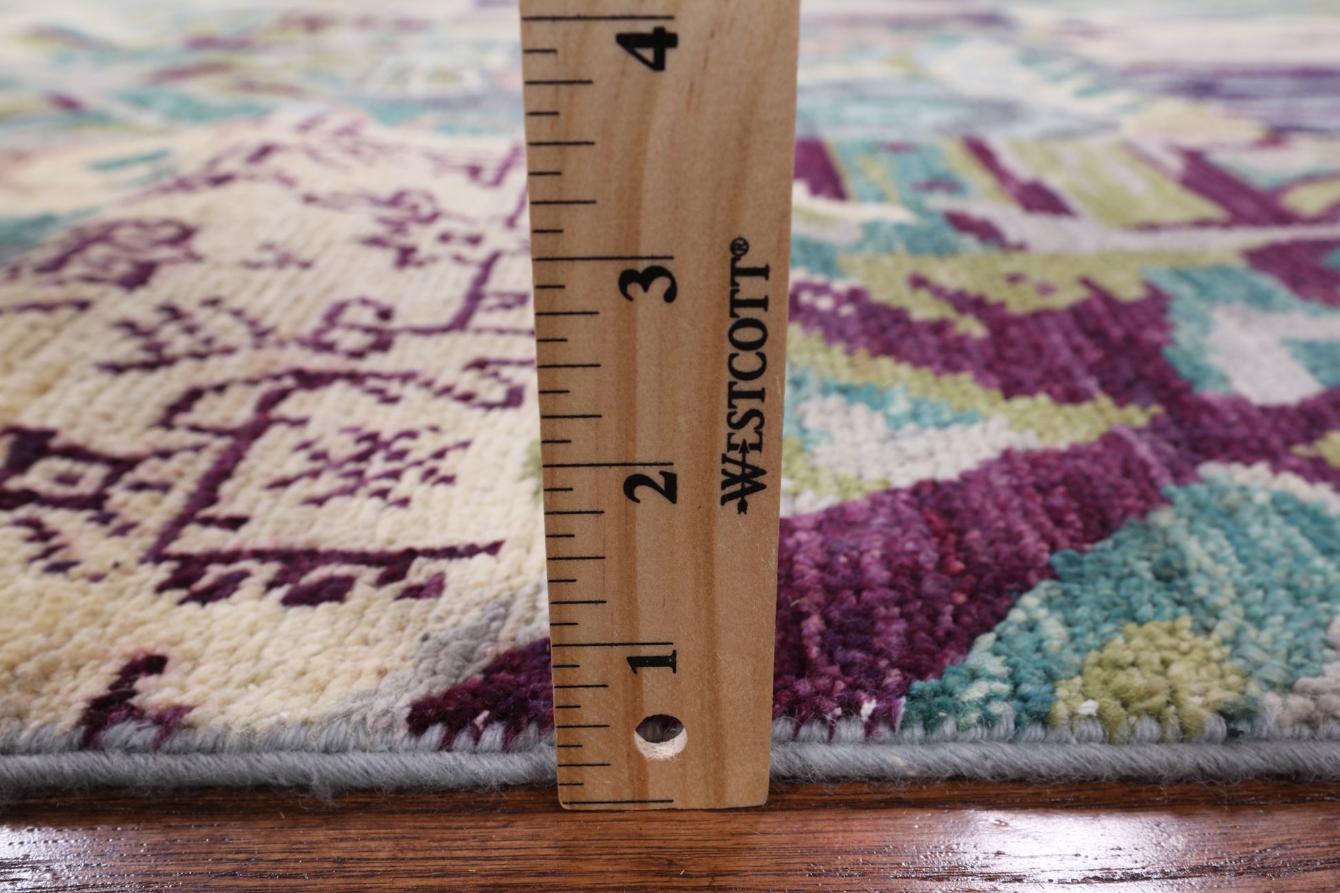 William Morris Hand Knotted Wool Area Rug - 3' 11" X 6' 1" - Golden Nile