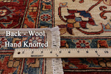 Blue Persian Fine Serapi Hand Knotted Wool Rug - 10' 2" X 13' 1" - Golden Nile