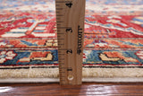 Blue Persian Fine Serapi Hand Knotted Wool Rug - 10' 2" X 13' 1" - Golden Nile