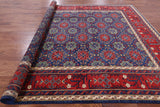Blue Fine Serapi Hand Knotted Wool Rug - 9' 3" X 11' 9" - Golden Nile