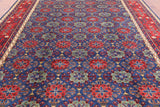 Blue Fine Serapi Hand Knotted Wool Rug - 9' 3" X 11' 9" - Golden Nile
