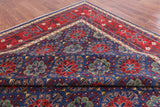 Blue Fine Serapi Hand Knotted Wool Rug - 9' 3" X 11' 9" - Golden Nile