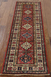 2' X 6' Runner Super Fine Kazak Wool Rug - Golden Nile