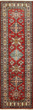 2' X 6' Runner Super Fine Kazak Wool Area Rug - Golden Nile