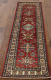 2' X 6' Runner Super Fine Kazak Wool Area Rug - Golden Nile