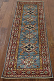 2' X 6' Super Fine Kazak Hand Knotted Runner Wool Rug - Golden Nile