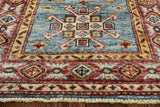 2' X 6' Super Fine Kazak Runner Oriental Wool Rug - Golden Nile