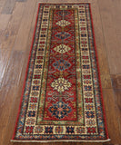 2' 1" X 5' 9" Super Kazak Runner Wool Rug - Golden Nile