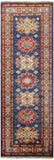 2' X 6'  Oriental Runner Super Fine Kazak Hand Knotted Rug - Golden Nile