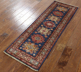 2' X 6'  Oriental Runner Super Fine Kazak Hand Knotted Rug - Golden Nile