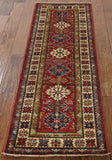 2' X 6' Super Fine Kazak Oriental Runner Wool Rug - Golden Nile