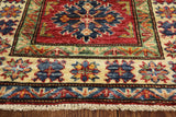 2' X 6' Super Fine Kazak Oriental Runner Wool Rug - Golden Nile