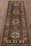 2' X 6' Oriental Super Fine Kazak Hand Knotted Runner Rug - Golden Nile