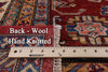 Super Fine Kazak Hand Knotted Wool Rug - 9' 0" X 12' 0" - Golden Nile