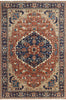 8' 11" X 12' 9" Hand Knotted Oriental Fine Serapi Wool Rug - Golden Nile