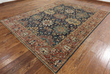 9' X 12' Hand Knotted Fine Serapi Oriental Wool Rug - Golden Nile