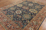 9' X 12' Hand Knotted Fine Serapi Oriental Wool Rug - Golden Nile