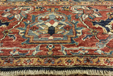 9' X 12' Hand Knotted Fine Serapi Oriental Wool Rug - Golden Nile