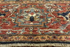 9' X 12' Hand Knotted Fine Serapi Oriental Wool Rug - Golden Nile