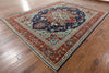 Hand Knotted Fine Serapi Oriental Wool Area Rug 9' X 12' - Golden Nile