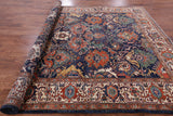 Blue Fine Serapi Wool Rug - 8' 4" X 9' 9" - Golden Nile