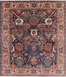 Blue Fine Serapi Wool Rug - 8' 4" X 9' 9" - Golden Nile