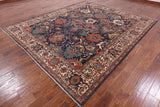 Blue Fine Serapi Wool Rug - 8' 4" X 9' 9" - Golden Nile