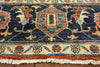 8' X 10' Fine Serapi Oriental Handmade Wool Area Rug - Golden Nile