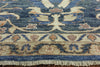 8' X 10' Blue Fine Serapi Oriental Wool Rug - Golden Nile