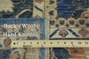 8' X 10' Blue Fine Serapi Oriental Wool Rug - Golden Nile