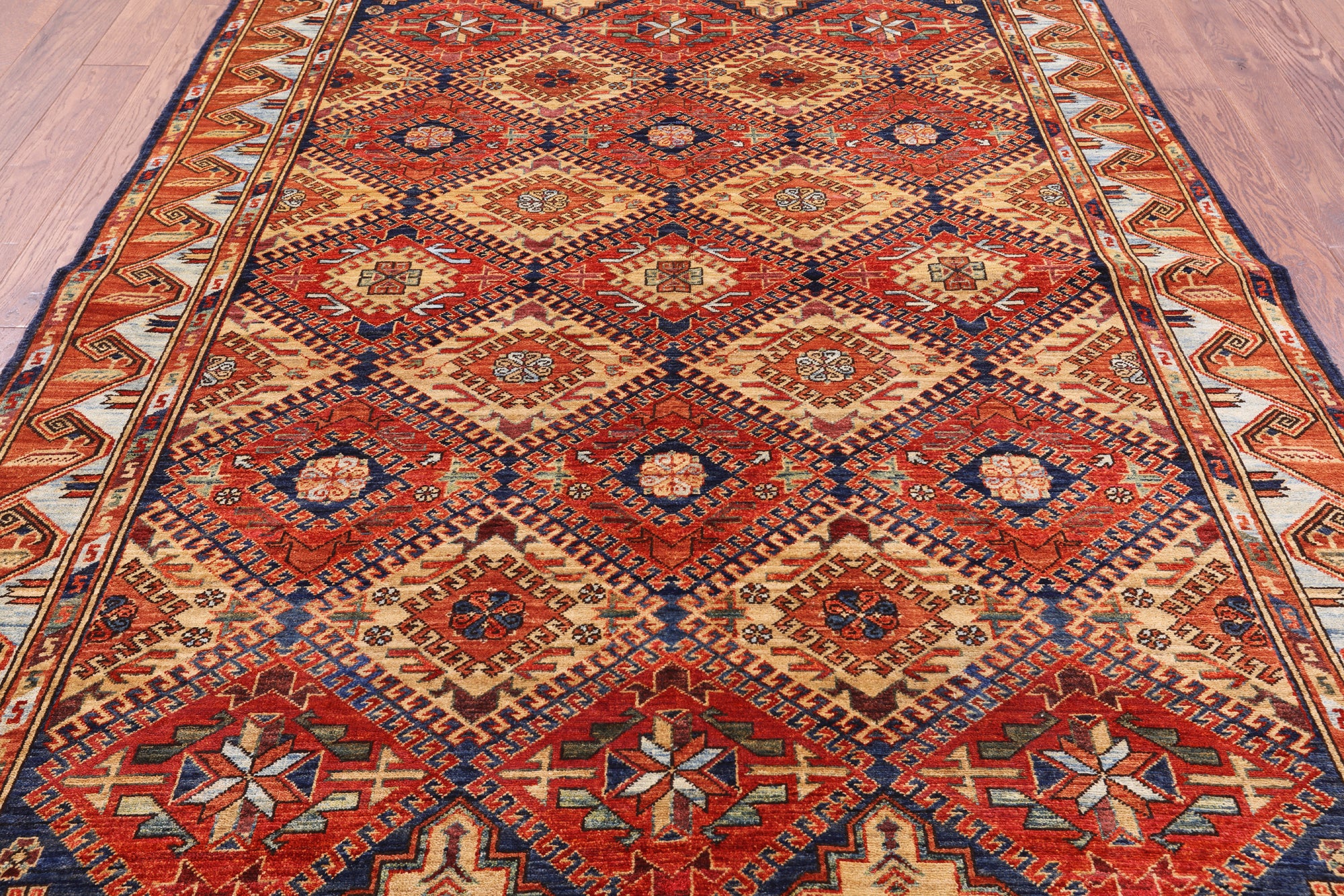 Fine Serapi Hand Knotted Rug - 6' 1" X 8' 8" - Golden Nile