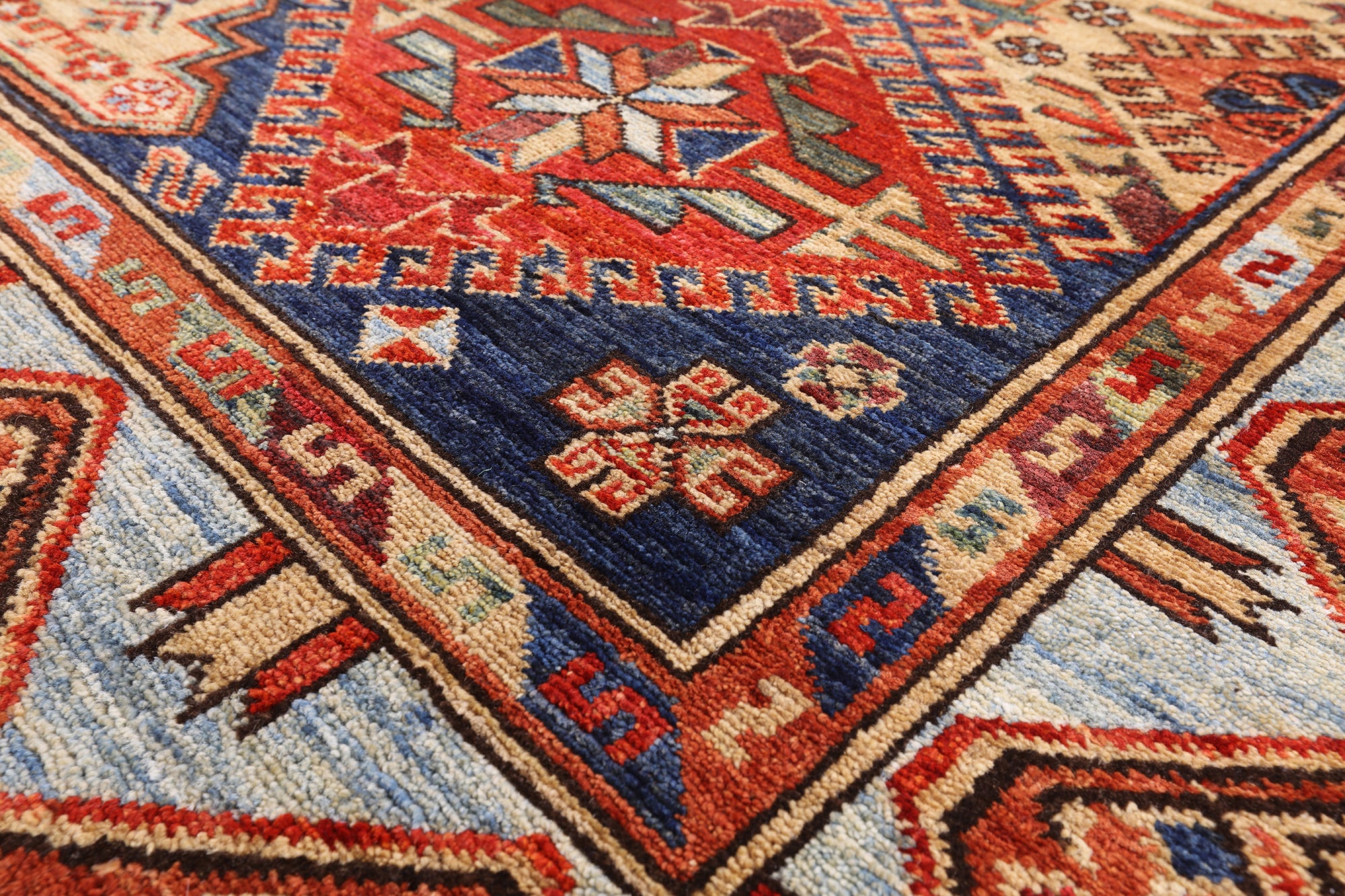 Fine Serapi Hand Knotted Rug - 6' 1" X 8' 8" - Golden Nile