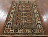 4' X 6' Hand Knotted Fine Serapi Oriental Wool Rug - Golden Nile