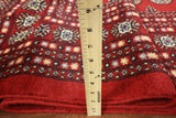 9' X 12' Silky Red Bokhara Wool Rug - Golden Nile